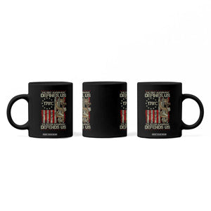 The First Amendment Defines Us The Second Defend Us Coffee Mug Vintage American Flag TS11 Print Your Wear