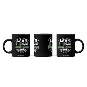 Funny Lawn Enforcement Coffee Mug Gardening Lawn Mower American Flag TS11 Print Your Wear