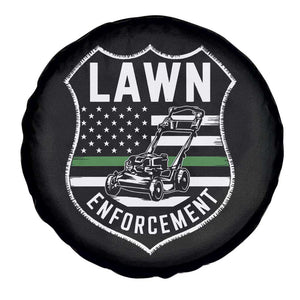 Funny Lawn Enforcement Spare Tire Cover Gardening Lawn Mower American Flag TS11 Print Your Wear