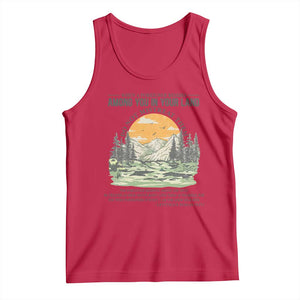 When A Foreigner Resides Among You In Your Land Do Not Mistreat Them Tank Top Bible Verse TS11 Red Print Your Wear