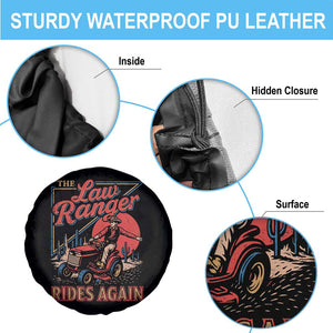 Funny The Lawn Ranger Rides Again Spare Tire Cover Lawn Tractor Mowing Cowboy TS11 Print Your Wear