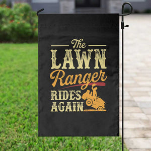 Funny The Lawn Ranger Rides Again Garden Flag Lawn Tractor Mowing Western Cowboy TS11 Print Your Wear