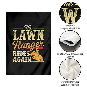 Funny The Lawn Ranger Rides Again Garden Flag Lawn Tractor Mowing Western Cowboy TS11 Print Your Wear