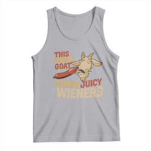 Funny This Throat Goat Loves Juicy Wieners Tank Top Adult Jokes TS11 Athletic Heather Print Your Wear