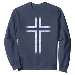 Norway Flag Distressed Nordic Symbol Norwegian Fans Sweatshirt