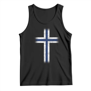Norway Flag Distressed Nordic Symbol Norwegian Fans Tank Top