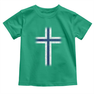 Norway Flag Distressed Nordic Symbol Norwegian Fans Toddler T Shirt