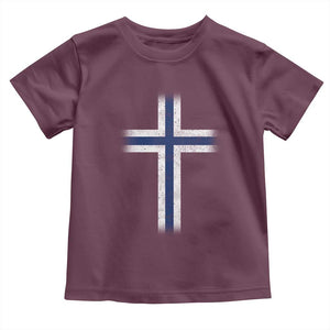 Norway Flag Distressed Nordic Symbol Norwegian Fans Toddler T Shirt