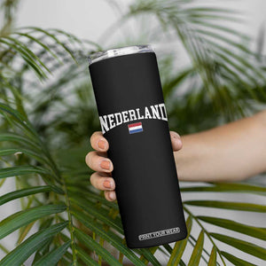 Nederland Sports Throwback Design Skinny Tumbler Vintage Dutch Holland Flag Soccer Jersey Style