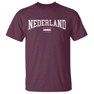 Nederland Sports Throwback Design T Shirt Vintage Dutch Holland Flag Soccer Jersey Style