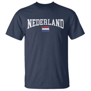 Nederland Sports Throwback Design T Shirt Vintage Dutch Holland Flag Soccer Jersey Style
