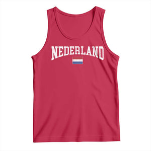 Nederland Sports Throwback Design Tank Top Vintage Dutch Holland Flag Soccer Jersey Style