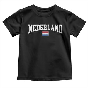 Nederland Sports Throwback Design Toddler T Shirt Vintage Dutch Holland Flag Soccer Jersey Style