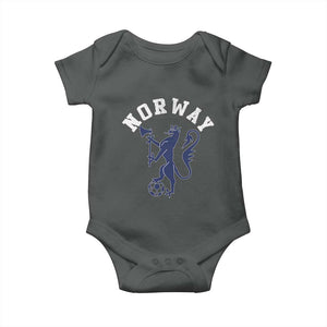 Norway Norwegian Lion Athletic Sports Jersey Style Baby Onesie