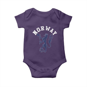 Norway Norwegian Lion Athletic Sports Jersey Style Baby Onesie
