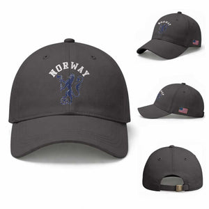 Norway Norwegian Lion Athletic Sports Jersey Style Baseball Cap