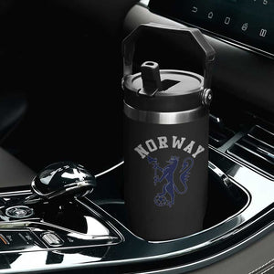 Norway Norwegian Lion Athletic Sports Jersey Style Flip Straw Tumbler