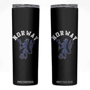 Norway Norwegian Lion Athletic Sports Jersey Style Skinny Tumbler