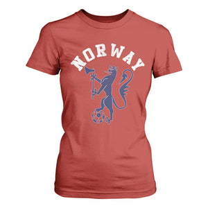 Norway Norwegian Lion Athletic Sports Jersey Style T Shirt For Women