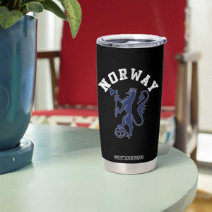 Norway Norwegian Lion Athletic Sports Jersey Style Tumbler Cup