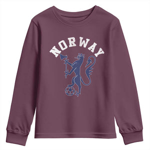 Norway Norwegian Lion Athletic Sports Jersey Style Youth Sweatshirt
