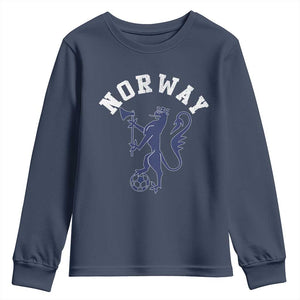 Norway Norwegian Lion Athletic Sports Jersey Style Youth Sweatshirt