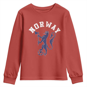 Norway Norwegian Lion Athletic Sports Jersey Style Youth Sweatshirt
