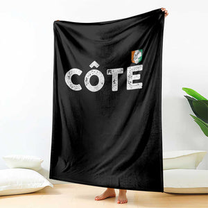 Côte D Ivoire Throw Blanket Ivory Coast Crest Football Family Matching