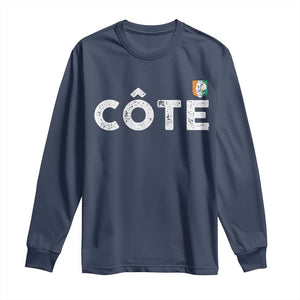 Côte D Ivoire Long Sleeve Shirt Ivory Coast Crest Football Family Matching