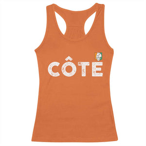 Côte D Ivoire Racerback Tank Top Ivory Coast Crest Football Family Matching