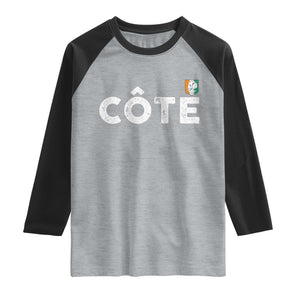 Côte D Ivoire Raglan Shirt Ivory Coast Crest Football Family Matching