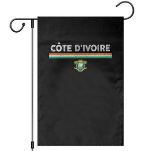 Côte D'ivoire Elephant Sporty Ivory Coast Flag Garden Flag TS11 Black Print Your Wear