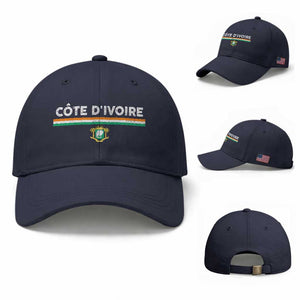 Côte D'ivoire Elephant Sporty Ivory Coast Flag Baseball Cap