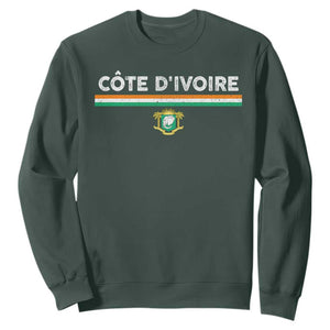 Côte D'ivoire Elephant Sporty Ivory Coast Flag Sweatshirt