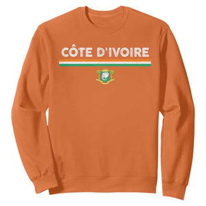 Côte D'ivoire Elephant Sporty Ivory Coast Flag Sweatshirt