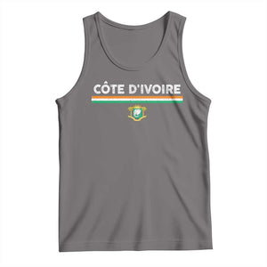 Côte D'ivoire Elephant Sporty Ivory Coast Flag Tank Top