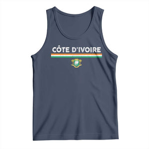 Côte D'ivoire Elephant Sporty Ivory Coast Flag Tank Top