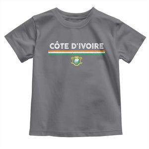 Côte D'ivoire Elephant Sporty Ivory Coast Flag Toddler T Shirt