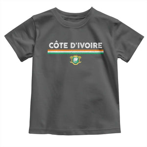 Côte D'ivoire Elephant Sporty Ivory Coast Flag Toddler T Shirt