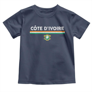 Côte D'ivoire Elephant Sporty Ivory Coast Flag Toddler T Shirt