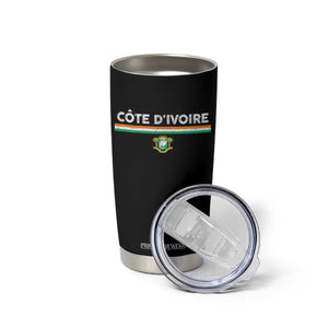 Côte D'ivoire Elephant Sporty Ivory Coast Flag Tumbler Cup TS11 Print Your Wear
