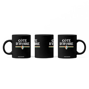 Côte D Ivoire Coffee Mug Flag of Ivory Coast Elephant Crest Football