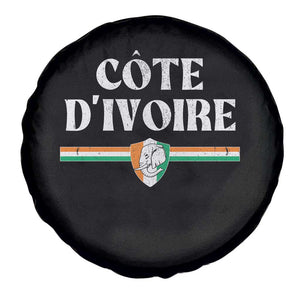 Côte D Ivoire Spare Tire Cover Flag of Ivory Coast Elephant Crest Football