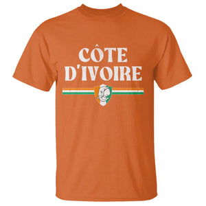 Côte D Ivoire T Shirt Flag of Ivory Coast Elephant Crest Football
