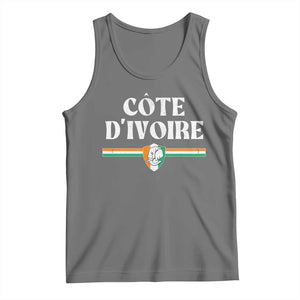 Côte D Ivoire Tank Top Flag of Ivory Coast Elephant Crest Football