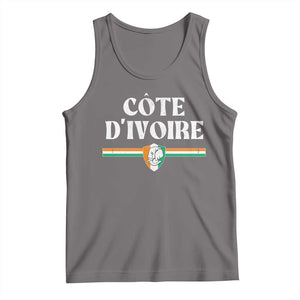 Côte D Ivoire Tank Top Flag of Ivory Coast Elephant Crest Football