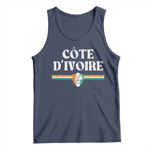 Côte D Ivoire Tank Top Flag of Ivory Coast Elephant Crest Football