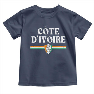 Côte D Ivoire Toddler T Shirt Flag of Ivory Coast Elephant Crest Football