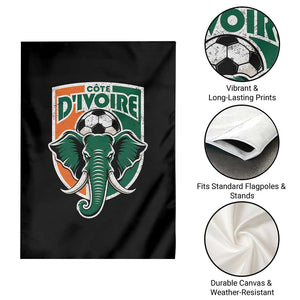 Côte D'ivoire Classic Ivory Coast Elephant Football Garden Flag Ivorians Pride TS11 Print Your Wear