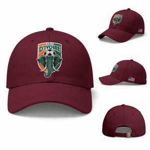 Côte D'ivoire Classic Ivory Coast Elephant Football Baseball Cap Ivorians Pride